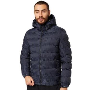 Imagem de Jaqueta Puffer Guess Hoodie Allover Logo Masculina-Masculino