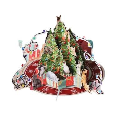 Imagem de Cartão De Natal 3D Mickey Pluto Donald Duck Com Envelope Cartão Postal