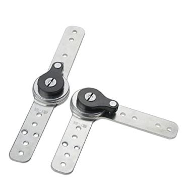 Imagem de Dobradiças 1 par/lote móveis ajustador de ângulo ajustável mecanismo dobradiça hardware sofá encosto de cabeça dobradiça cama catraca (cor: 90 a 180 graus)