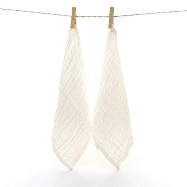 Imagem de Toalha de algodão gaze 6 camadas para lavagem rosto e mãos bebê pequena com corda boca ótima uso diário em casa fácil usar conveniente feita torna a vida mais aconchegante