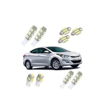 Imagem de Kit Lampada Led Hyundai Elantra Teto Placa Ré Torpedo