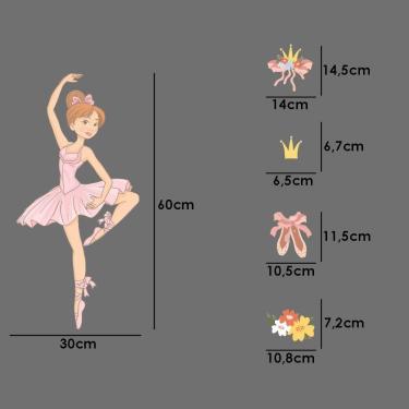 Imagem de Adesivo de Parede Bailarina Balé Ballet Bailarina 3