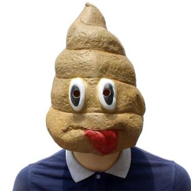 Imagem de Máscara Funny Poop Latex para festa à fantasia de carnaval de Hallowee