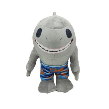 Imagem de Boneca de pelúcia King Shark Anime Cinza 28cm - yiweisai