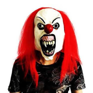 Imagem de Máscara Spoof Red Hair Ghost Latex para fantasia de carnaval de Hallow