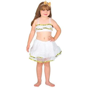 Imagem de Fantasia Baianinha Infantil Com Laço - Fantasias Carol FSP, Preto, G 9