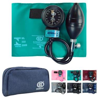 Imagem de Esfigmomanometro Aparelho De Pressao Aneroide Manual Bic, Verde