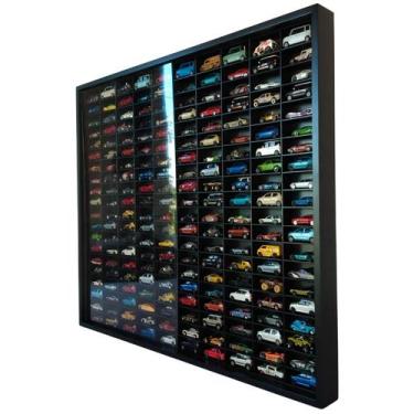 Imagem de Expositor 200 Nichos - Carrinhos escala 1:64 cod14-1 Cor:Preto - Genér