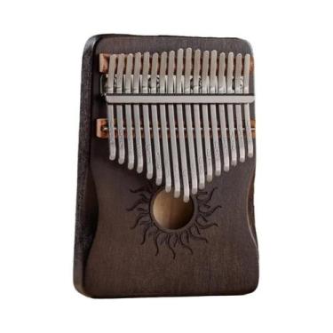 Imagem de Piano De Dedo Hluru Kalimba Com 17 21 Teclas, Instrumento Musical Para