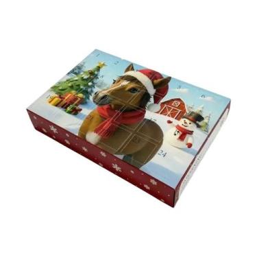 Imagem de Calendário Do Advento De Natal Com Tema De Cavalo: Caixa Surpresa Com 