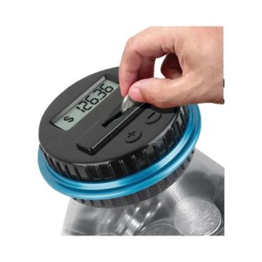 Imagem de Cofrinho Eletrônico Digital Com Contador De Moedas LCD, Caixa De Econo