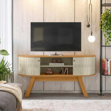 Imagem de Rack Bancada de TV Atlanta 136cm Linha Arco Madetec - Madetec Mveis, C