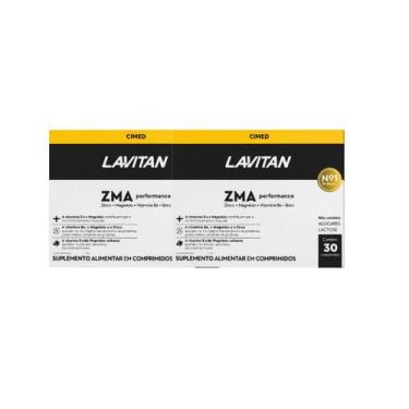 Imagem de Kit 2 Suplemento Lavitan ZMA Performance 30 Comp Cimed