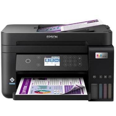 Imagem de Multifuncional Epson EcoTank L6270 - Tanque de Tinta Colorida, Wi-Fi Direct, Ethernet,...