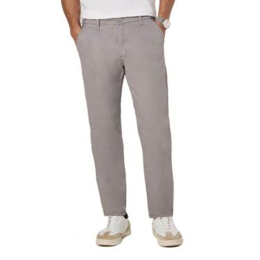 Imagem de Calça Masculina Max Denim Sarja Slim Cinza, Cinza, 48