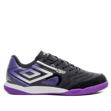 Imagem de Chuteira Futsal Umbro Pro 5 Bump Billy BR Futsal Preto/Roxo, Preto, Ro