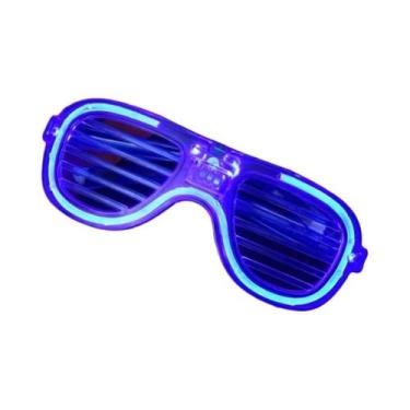 Imagem de Óculos De LED Neon Piscantes Luminosos Para Festas, Bares, Shows E Ade