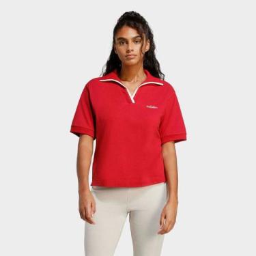 Imagem de Camisa Polo Adidas Colorpop Feminina, Bordô, M