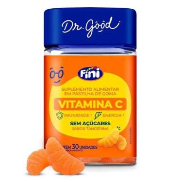 Imagem de Bala Fini Vitamina C Tangerina 30 Gomas Imunidade - Dr Good