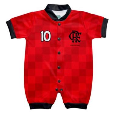 Imagem de Macacão Bebê Flamengo Curto Torcida Baby, P