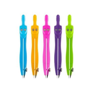 Imagem de Compasso metalico colorido neon brw