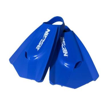 Imagem de Nadadeira Aslan Pro 1 Pé De Pato Natação, GGG - 44/45 BR, Azul
