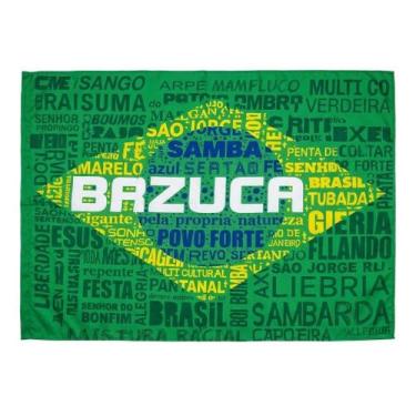 Imagem de Bandeira Brasil 90x140cm Decoração Festas Torcida - Senhor Preço, Verd