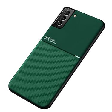 Imagem de Kepuch Mowen Capa para Samsung Galaxy S22+ 5G S22 Plus - Case Placa de Metal Embutida para Samsung Galaxy S22+ 5G S22 Plus - Verde
