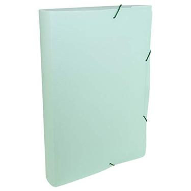 Imagem de PASTA ABA ELAST OF LB 4CM LINHO SERENA VERDE PASTEL PCT C10, DELLO, 0249VP.0010, Verde, pacote de 50