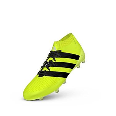 Imagem de Tênis de futebol Adidas Ace 16.1 Primeknit Fg P amarelo/preto (S76470), Yellow Black, 7 Narrow