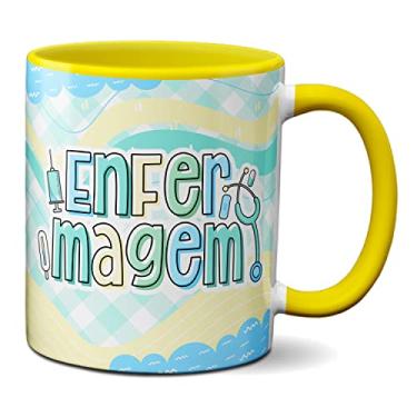 Imagem de Caneca Enfermeiro Profissional Enfermagem Profissão Saúde (Amarela)
