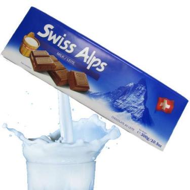 Imagem de Swiss Alps Milk - Chocolate ao Leite - Importado da Suíça - 300g