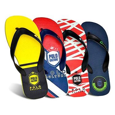 Imagem de Kit 4 Pares De Chinelos Masculinos Polo Culture Super Macios Oferta (45/46)