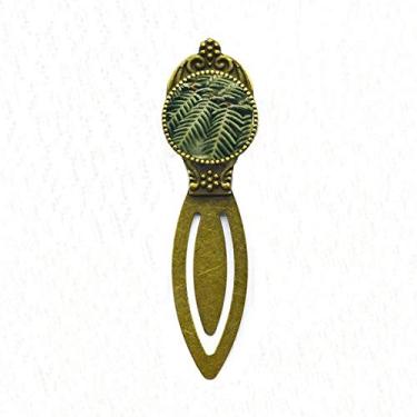 Imagem de Marcador de página Retro, com foto de planta de folhas, marcador de página para escritório