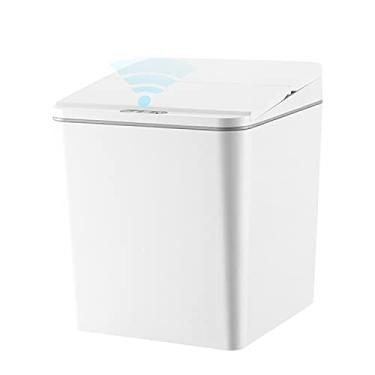 Imagem de Staright Latas de lixo sem toque 6L Lixeira de indução inteligente Sensor de movimento infravermelho Lixeira automática com tampa para carro, cozinha, banheiro, escritório, quarto, alimentação, USB