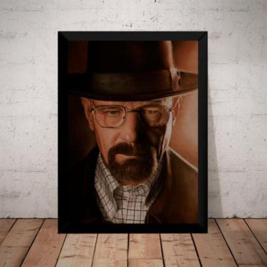 Imagem de Quadro Walter White Breaking Bad Arte Poster Com Moldura - Fanarte