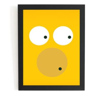 Imagem de Quadro Os Simpsons Homer Arte Simplista Poster Moldurado - Fanarte