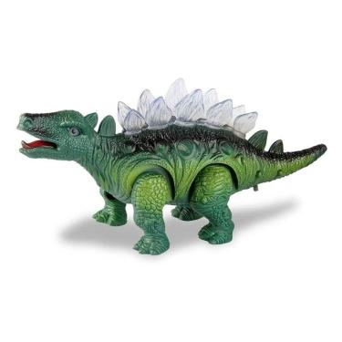 Imagem de Dinossauro Estegossauro Elétrico Som Luzes E Movimento Verde