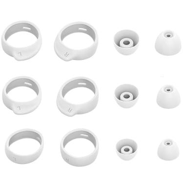 Imagem de Duyfioa Pontas De Reposição Para Fones Ouvido Galaxy Buds, 3 Pares Silicone (Lms) Cabem No Estojo Samsung Buds/Galaxy Buds+ Plus, Sem Fio Verdadeiros