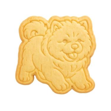 Imagem de Mighty Gadget Cortador e carimbo de biscoito Chow Chow Puppy – 10 x 9,9 cm, design adorável para amantes de cães (cor aleatória)