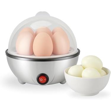 Imagem de Cozedor de Ovos Elétrico A Vapor 110V 350W Capacidade 7 Ovos, Legumes e Vegetais Fácil Limpeza e Praticidade, Aquecimento. Cozimento Rápido Compacto Portátil