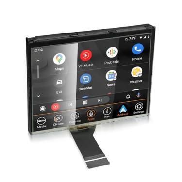 Imagem de Monitor LCD de navegação por rádio com tela sensível ao toque Uconnect de 17 polegadas, compatível com Jeep Compass 2017, 2018, 2019 e 2020, substituto para monitor LCD digitalizador