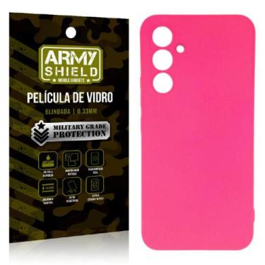 Imagem de Capa Capinha Pink Samsung A24 + Película de Vidro 3D - Armyshield