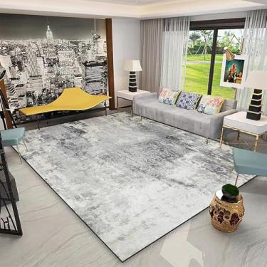 Imagem de Tapetes geométricos modernos de cores claras para sala de estar, decoração de casa, tamanho grande, tapetes macios para quarto e sala de estar (200 x 250 cm, 78,7 x 98 pol./flanela-3)