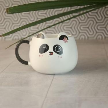 Imagem de Caneca Panda Florida Empilhável e Colorida