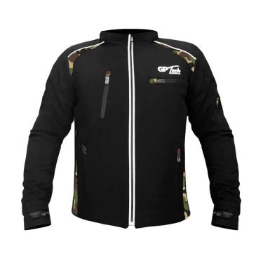 Imagem de Jaqueta Gp Tech Soft Casual C/ Proteções Camuflado/Preto