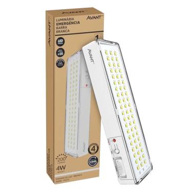 Imagem de Luminária de Emergência Avant 60 LEDs - 4W 6000K 200 Lumens Branco