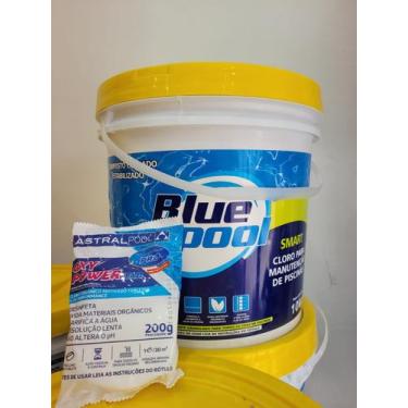 Imagem de BALDE DE CLORO 10kg BLUE POOL E 1 PASTILHA CLORO ORGÂNICO ASTRALPOOL 5
