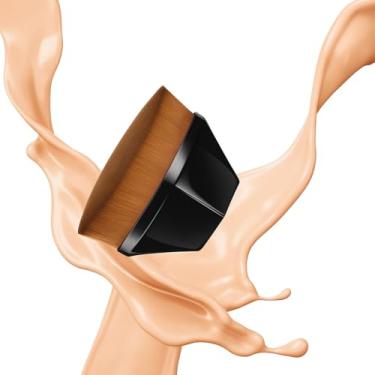 Imagem de Pincel de Maquiagem Kabuki Mágico, Formato Hexagonal, para Aplicação de Base e Pó