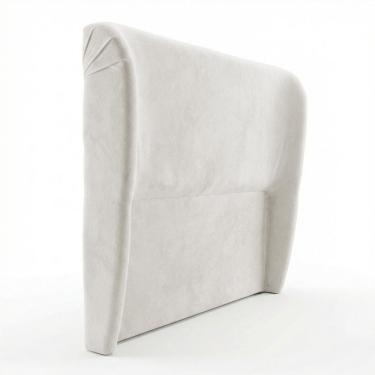 Imagem de Cabeceira Para Cama Box King Size Liah 195cm Bouclê Branco - Abmaza